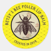 DIY Queen Bee Pollen Crafting Label (Voorkant)