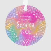 DIY Rabbit Rainbow Christmas Ornament (achterkant)