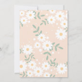 DIY Retro Daisy Letter Number Bunting Invitation Kaart (Achterkant)