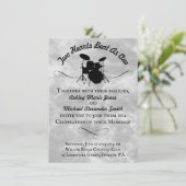 DIY Rock & Roll Drummer Wedding Drum Kit Musician Kaart (Staand voorkant)