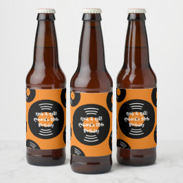 DIY Rock & Roll Verjaardagsfeest bierflesetiketten Bier Etiket