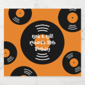 DIY Rock & Roll Verjaardagsfeest bierflesetiketten Bier Etiket (Enkel label)