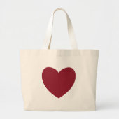 DIY Ruby Red Heart Je personaliseert A01 Grote Tote Bag (Voorkant)