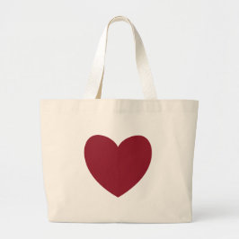 DIY Ruby Red Heart Je personaliseert A01 Grote Tote Bag