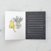 DIY Rustic Chalkboard Verjaardag bunting gevoerd Kaart (Binnen)