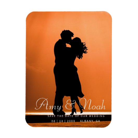 DIY Save The Date-magneet - Aangepaste foto Magneet (Verticaal)