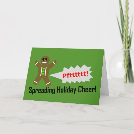 DIY - Scheten Gingerbread Man Kerst Kaart (Voorkant)