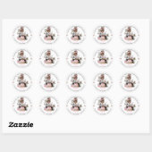 DIY Seing Dank u Mode OntwerpKlassieke ronde Sticker (Vel)