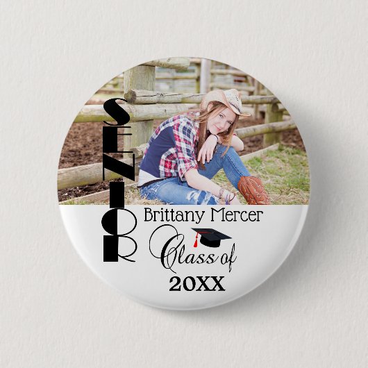 DIY Senior Photo Memories Ronde Button 5,7 Cm (Voorkant)