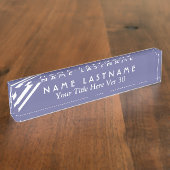 DIY Simple Modern Style Desk Name plate V30 Naambordje (Zijkant)