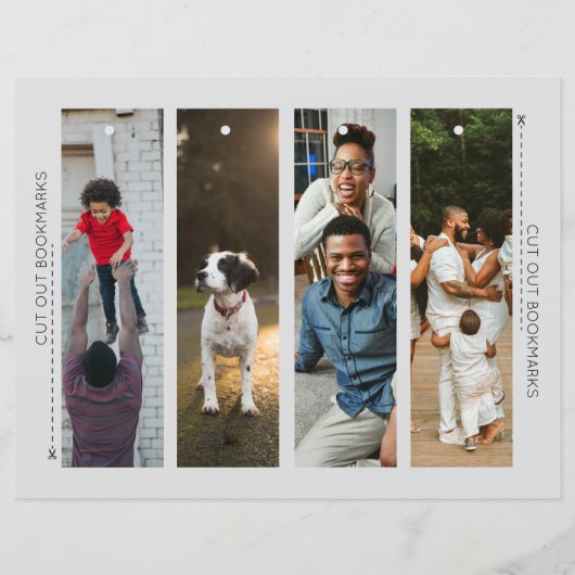 DIY Sjabloon Fotoset van 4 Bladwijzer (Voorkant)