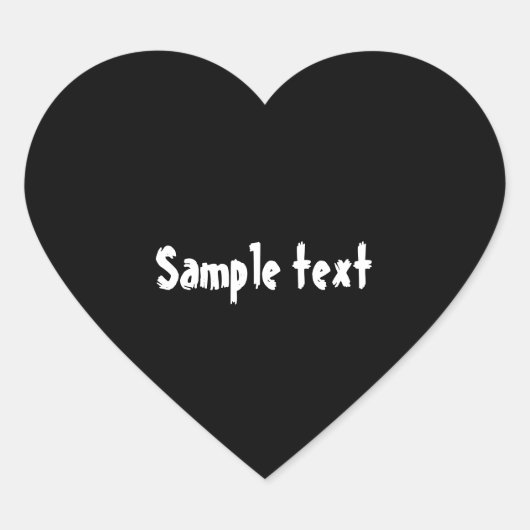 DIY-Sjabloon gemakkelijk kleur wijzigen en fototek Hart Sticker (Voorkant)