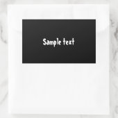 DIY-Sjabloon gemakkelijk kleur wijzigen en fototek Rechthoekige Sticker (Tas)