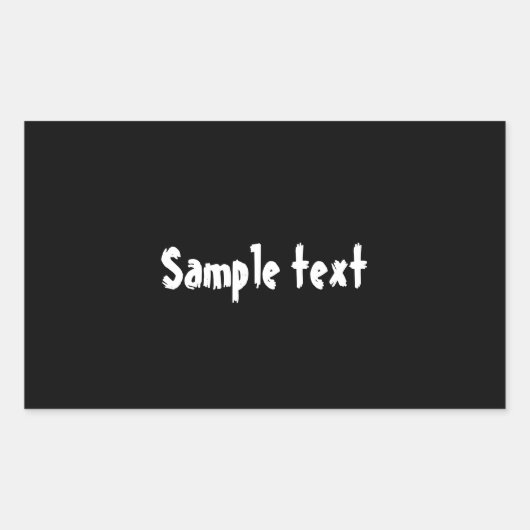 DIY-Sjabloon gemakkelijk kleur wijzigen en fototek Rechthoekige Sticker (Voorkant)