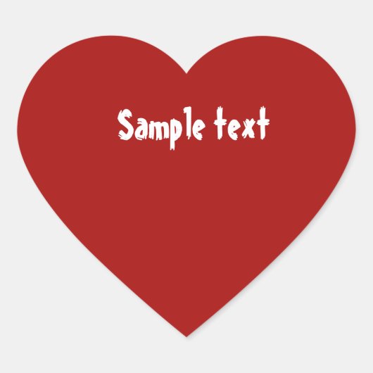 DIY Sjabloon gemakkelijk kleur wijzigen foto tekst Hart Sticker (Voorkant)