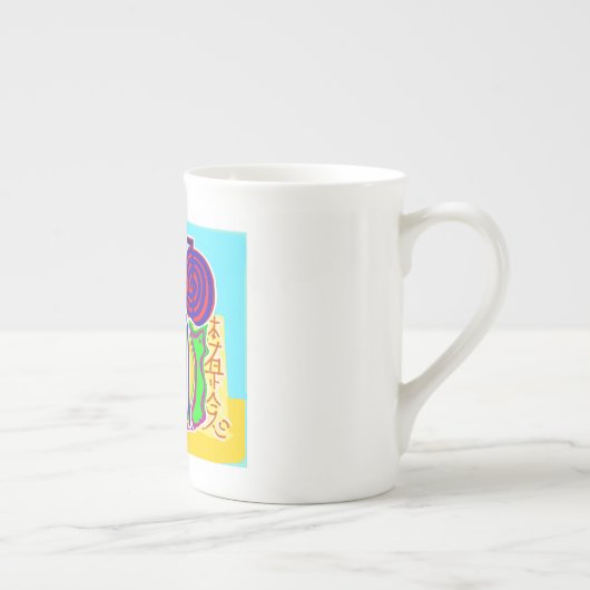 DIY sjabloon vervangt PHOTO TEKSTONTWERPNAAM Porselein Kop (Rechts)