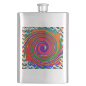 DIY Sjabloon VOEGT fototekst 12 kleurlabkeuzen toe Heupfles (Voorkant)