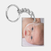 DIY-Sleutelhanger | Aangepaste foto, Logo of Afbee Sleutelhanger (Voorkant Links)