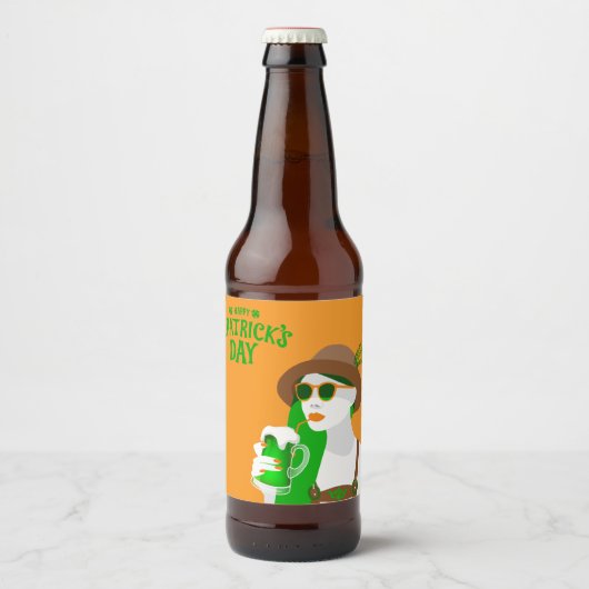 DIY St. Patrick's Day Bierlabel Bier Etiket (Voorkant)