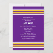 DIY Team Jersey Stripes Gold #2 Wit Paars Kaart (Achterkant)