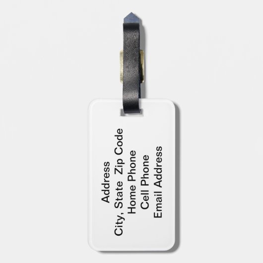 🏌️ ‍ ♂️ | DIY-tekst | Groen Bagagelabel (Achterkant verticaal)