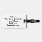 🏌️ ♂️ | DIY-tekst | Groen Bagagelabel (Achterkant horizontaal)