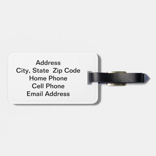 🏌️ ‍ ♂️ | DIY-tekst | Groen Bagagelabel (Achterkant horizontaal)