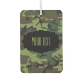 DIY Text Camouflage Patroon Design Luchtverfrisser (Voorkant)