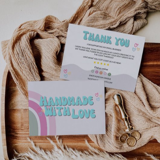 DIY Thank You Card Sjabloon voor bestellingen