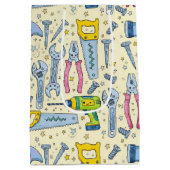 DIY Tool Collection With Doodle Stars Medium Cadeauzakje (Achterkant)