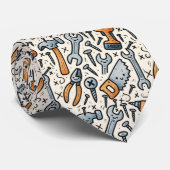 DIY Tools Cartoon Kawaii Art Stropdas (Opgerold)