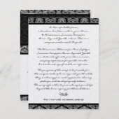 DIY Trouwtafel Dank Je Bedankkaart (Voorkant / Achterkant)