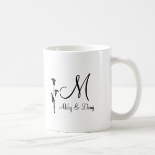 DIY Tulip logo met monogram Koffiemok