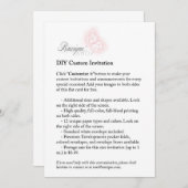 DIY Uitnodiging 5x7 afdrukbaar (Voorkant / Achterkant)