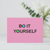 DIY - Uitnodigingen / RSVP 3,5-inch x 5-inch vierk (Staand voorkant)