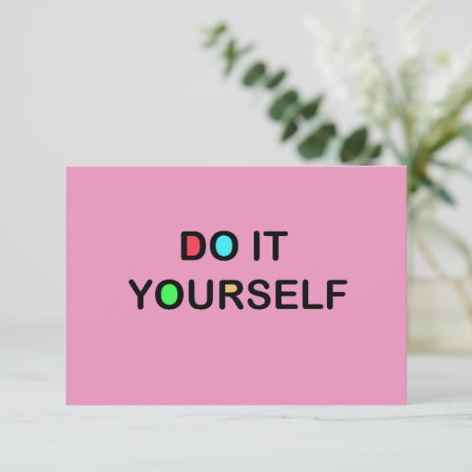 DIY - Uitnodigingen / RSVP 3,5-inch x 5-inch vierk (Staand voorkant)