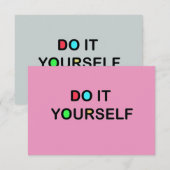 DIY - Uitnodigingen / RSVP 3,5-inch x 5-inch vierk (Voorkant / Achterkant)