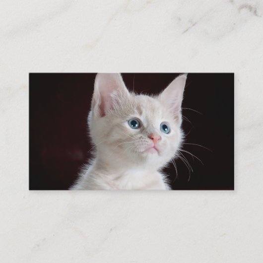 DIY Upload je foto op maat leeg Visitekaartje (Voorkant)