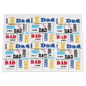 DIY Vaderdag Gift Bag Kleurrijke Tekst Groot Cadeauzakje (Voorkant)