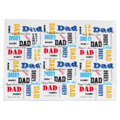 DIY Vaderdag Gift Bag Kleurrijke Tekst Groot Groot Cadeauzakje (Achterkant)