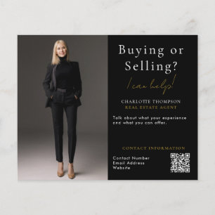 DIY Verkoop of koop onroerend goed foto Flyer