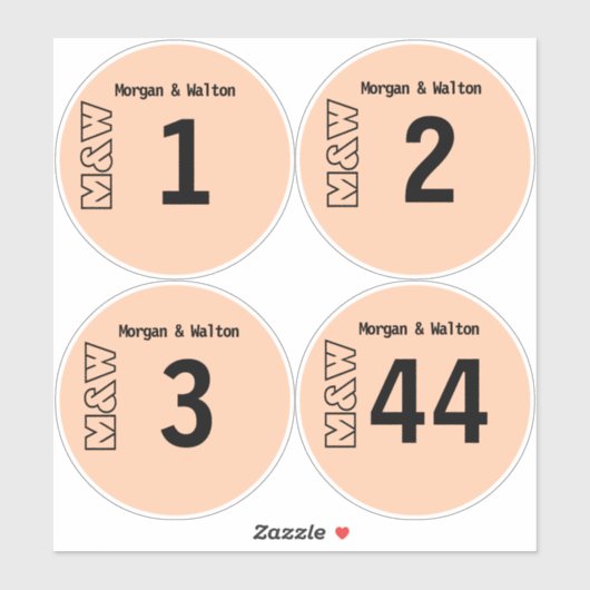 DIY Vinyl Record elke kleur tabel nummer Stickers (Vel)