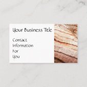 DIY Visitekaartje Wood textuur (Achterkant)