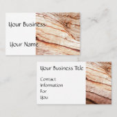 DIY Visitekaartje Wood textuur (Voorkant / Achterkant)