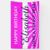 DIY - Voeg je eigen achtergrond, tekst en ideeën t Spandoek (Verticaal)