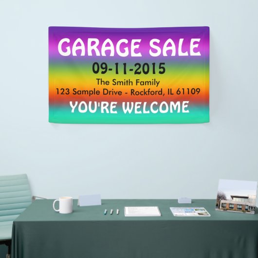 DIY - Voeg je eigen achtergrond, tekst en ideeën t Spandoek (Beurs)