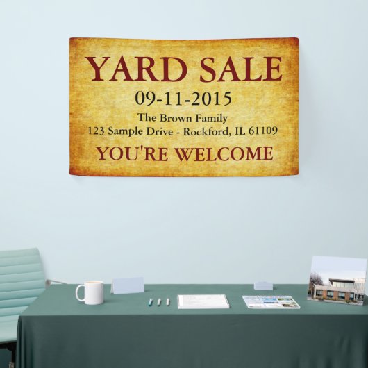 DIY - Voeg je eigen achtergrond, tekst en ideeën t Spandoek (Beurs)