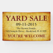 DIY - Voeg je eigen achtergrond, tekst en ideeën t Spandoek (Horizontaal)