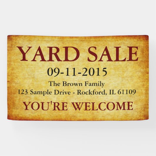 DIY - Voeg je eigen achtergrond, tekst en ideeën t Spandoek (Horizontaal)