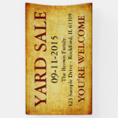 DIY - Voeg je eigen achtergrond, tekst en ideeën t Spandoek (Verticaal)